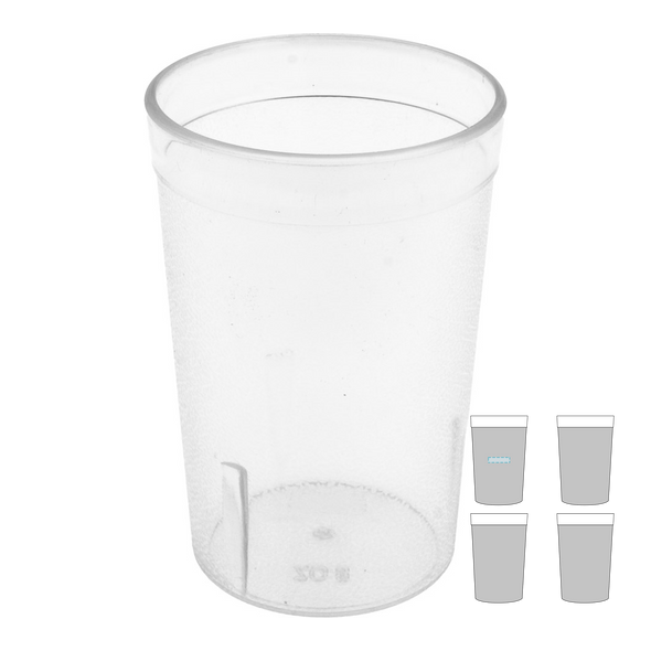 Durchsichtige SAN Tassen